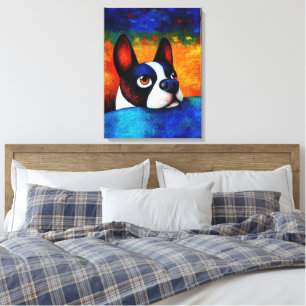 Dog Portrait Art Canvas Print