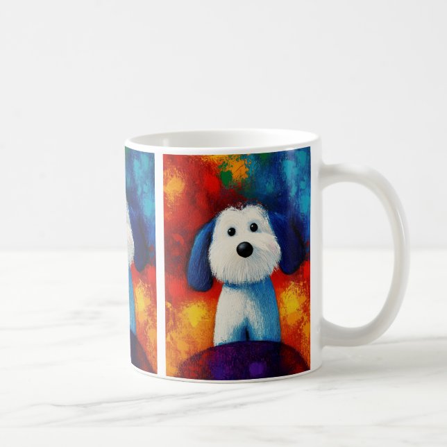 Dog Portrait Art Coffee Mug (Right)