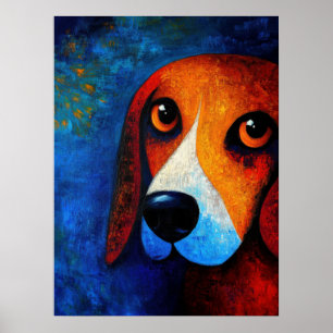 Dog Portrait Art Poster