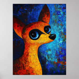 Dog Portrait Art Poster