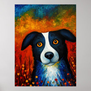 Dog Portrait Art Poster
