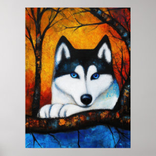 Dog Portrait Art Poster
