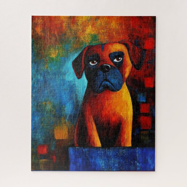 Dog Portrait Art Puzzle (Vertical)