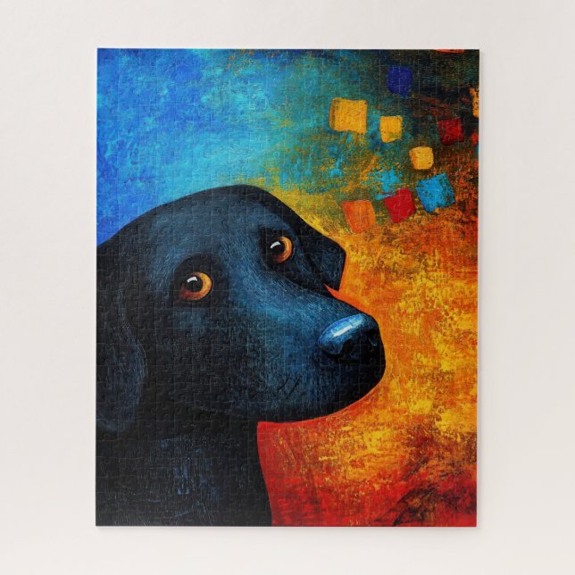 Dog Portrait Art Puzzle (Vertical)