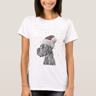 Dog Portrait Christmas Women's T-Shirt