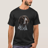 Dog portrait of GSP German Shorthaired Pointer