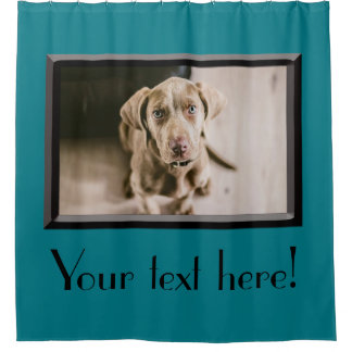 Dog portrait shower curtain