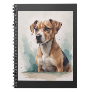 Dog Portrait Watercolor Notebook