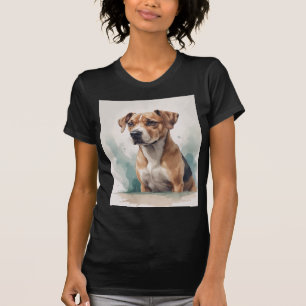 Dog Portrait Watercolor T-Shirt