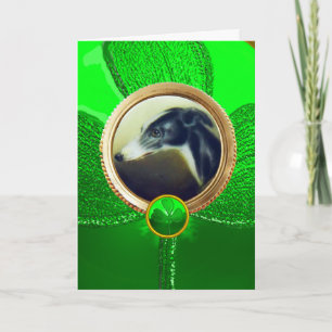 DOG PORTRAITS /Irish Greyhound Gold Photo Template
