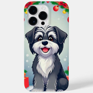 Dog Posing Among Festive Christmas Decorations Case-Mate iPhone 14 Pro Max Case
