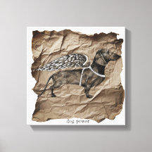 Dog power wall art