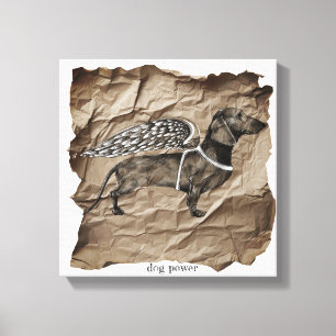 Dog power wall art