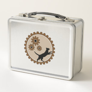 dog powered cage with wheels   metal lunch box