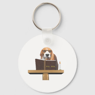 Dog Preacher Key Ring