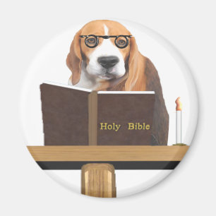 Dog Preacher Magnet
