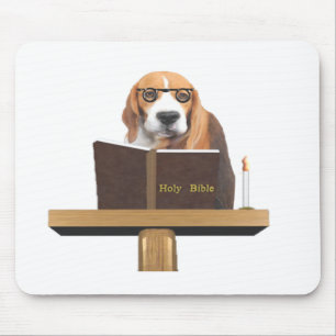 Dog Preacher Mouse Mat