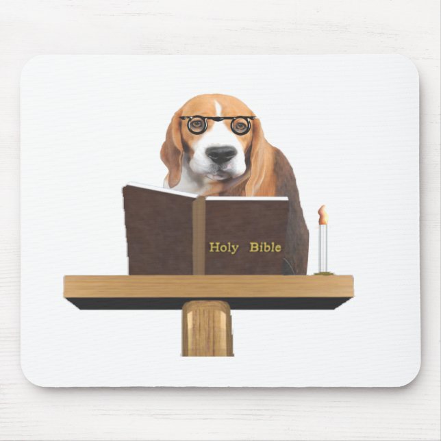 Dog Preacher Mouse Mat (Front)