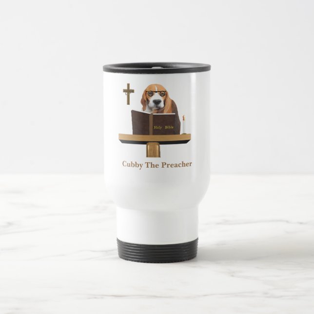 Dog Preacher Travel Mug (Center)
