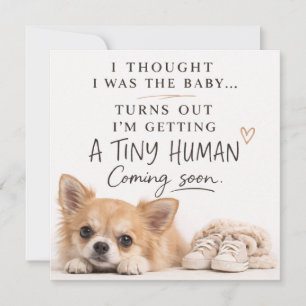 Dog Pregnancy Announcement Card