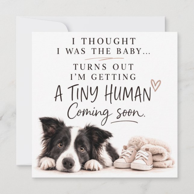 Dog Pregnancy Announcement Card (Front)