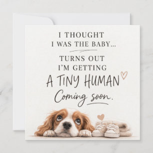 Dog Pregnancy Announcement Card