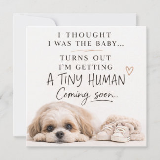Dog Pregnancy Announcement Card