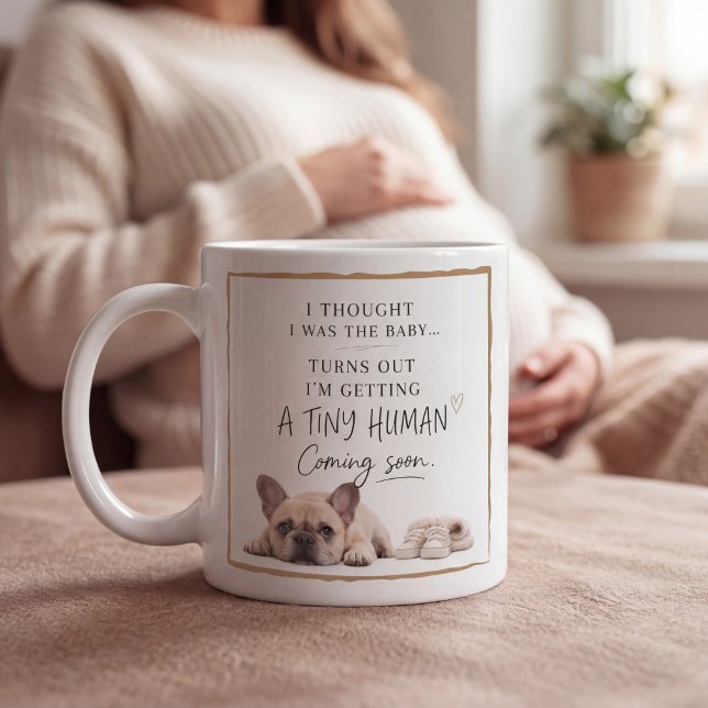 Dog Pregnancy Announcement Coffee Mug (Creator Uploaded)