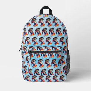 Dog Printed Backpack