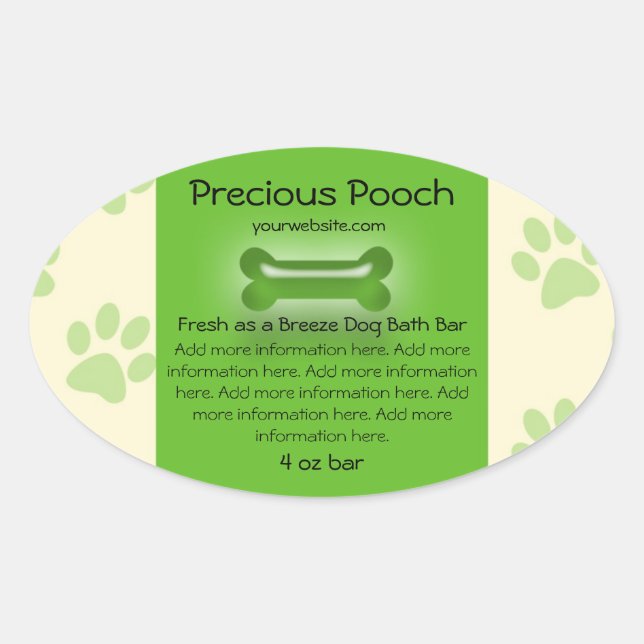 Dog Products Label - Soap and Bath Stuff (Front)
