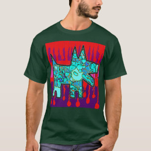 dog puppy abstract art graffiti 1 T-Shirt