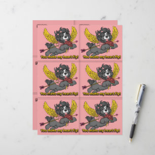 Dog Puppy Classroom Valentine Sheets Custom Letterhead