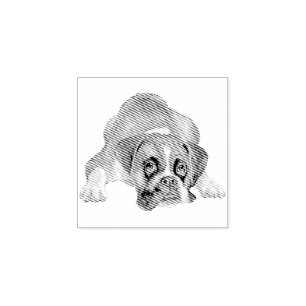 Dog Puppy Cutest Baby Boxer Rubber Stamp