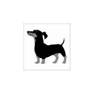 Dog Puppy Cutest Baby Dachshund Rubber Stamp