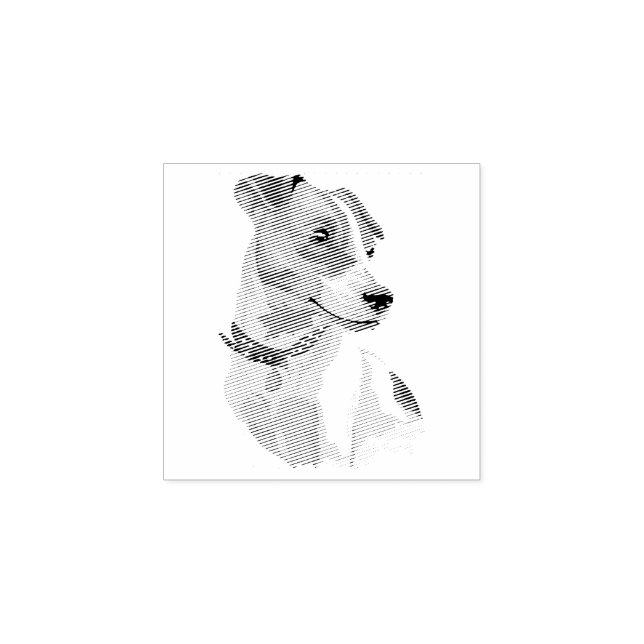 Dog Puppy Cutest Baby Jack Russell Rubber Stamp (Imprint)