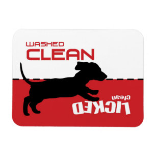 Dog Puppy Dishwasher Magnet - Licked Clean