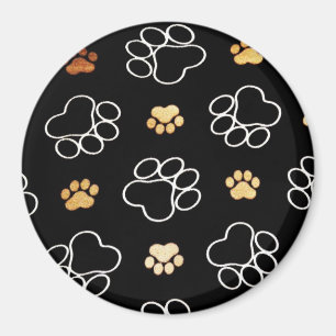 Dog Puppy Paw Prints Gifts for Dog Lovers Magnet