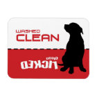 Dog Puppy Pitbull Dishwasher Magnet - Licked Clean