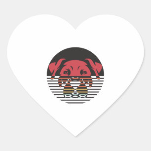 Dog Puppy Shirt I Love Dogs Paw Print Heart Cute Sticker