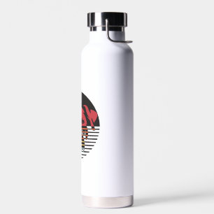 Dog Puppy Shirt I Love Dogs Paw Print Heart Cute Water Bottle