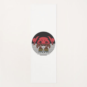 Dog Puppy Shirt I Love Dogs Paw Print Heart Cute Yoga Mat
