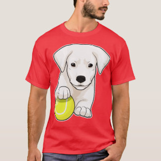 Dog puppy Tennis Tennis ball T-Shirt