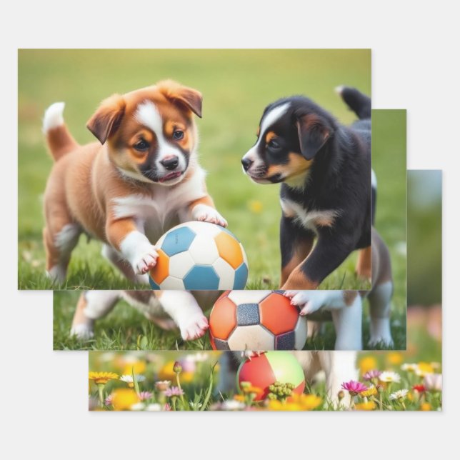 Dog / Puppy Wrapping Paper Sheet (Set)