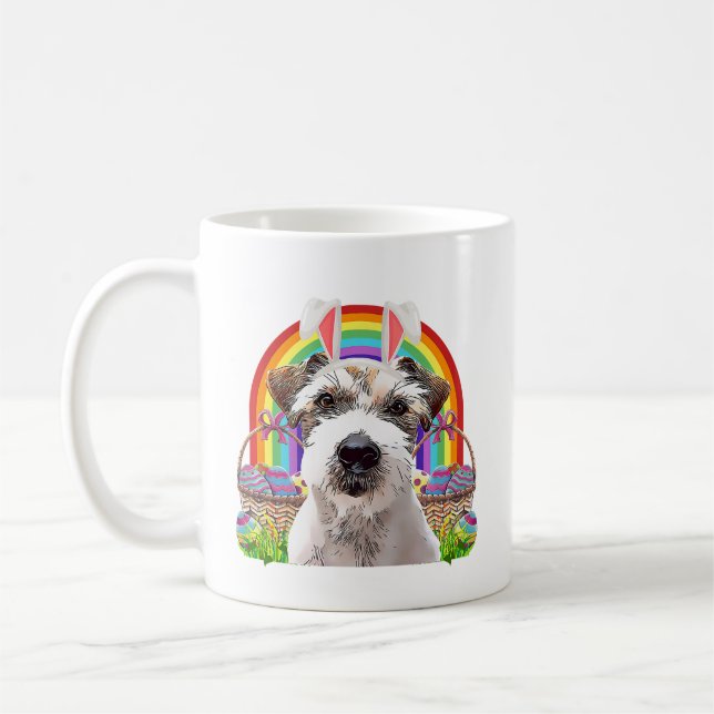 Dog rainbow coffee mug (Left)