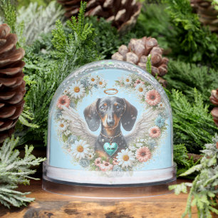 Dog Remembrance Dachshund Snowglobe