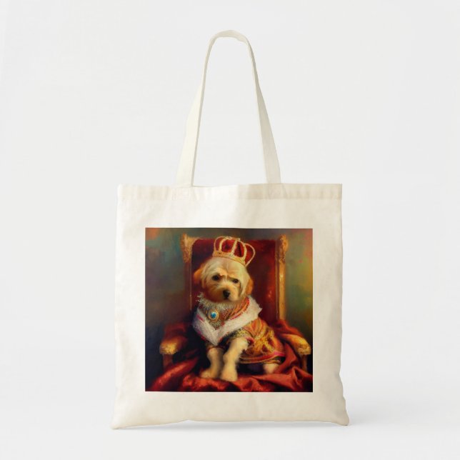 Dog Renaissance King Tote Bag (Front)