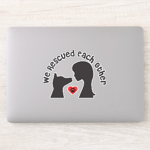 Dog Rescue Adoption Vinyl Sticker