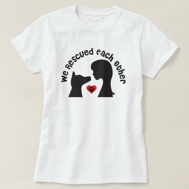 Dog Rescue Love T-Shirt (Design Front)