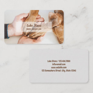 Dog Rescue Pet Business Card