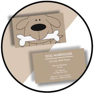 Dog Retail Supply Store Business Card